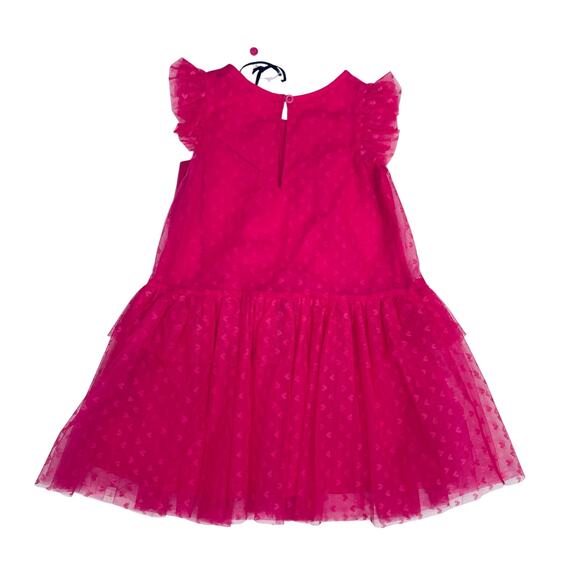 NWT Deux Par Deux Size 4 Azalea Pink Mesh Dress - Picture 2 of 7